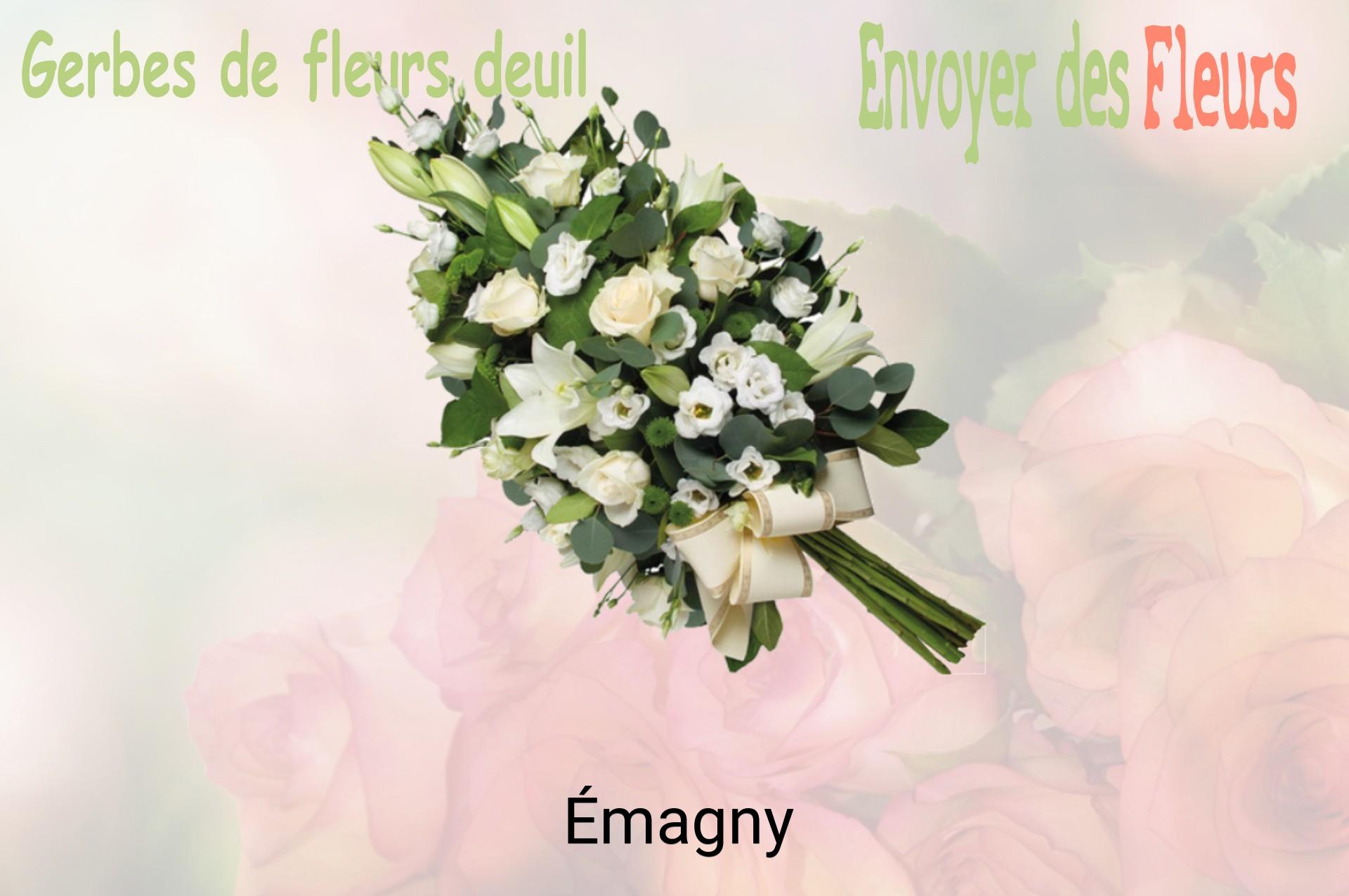 Gerbe de fleurs de deuil livrée à Émagny